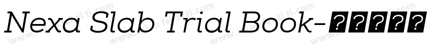 Nexa Slab Trial Book字体转换
